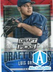 Luis Ortiz 2014 Panini Prizm Draft Picks #28 Red White Blue Texas